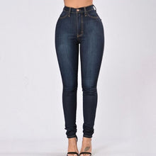 Load image into Gallery viewer, Women's Grinding White Elastic Skinny Stretch Jeans Plus Size 3XL