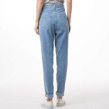 Load image into Gallery viewer, Women's High Waist Jeans Plus Size Loose Straight Trendy Casual Mom