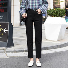 Load image into Gallery viewer, Women's High Waist Jeans Plus Size Loose Straight Trendy Casual Mom