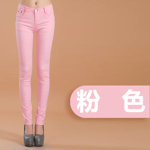 Women's sexy low rise jeans Casual street fashion Bottoms Skinny pants