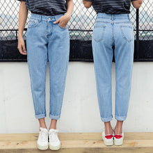 Load image into Gallery viewer, Retro Women&#39;s Jeans New Vintage Slim High Waist Pants Nine-Length
