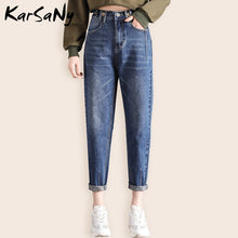 Load image into Gallery viewer, High Waisted Boyfriend Jeans For Women Loose Black Denim Pants
